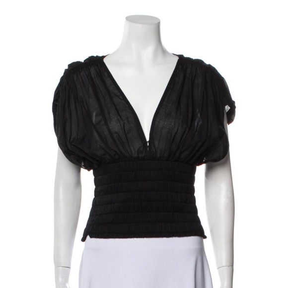 NEW A.L.C. Luna V-neck Blouse - Picture 4 of 7